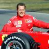 Michael Schumacher avec sa Ferrari 248F1 sur le circuit du Mugello, le 24 janvier 2006