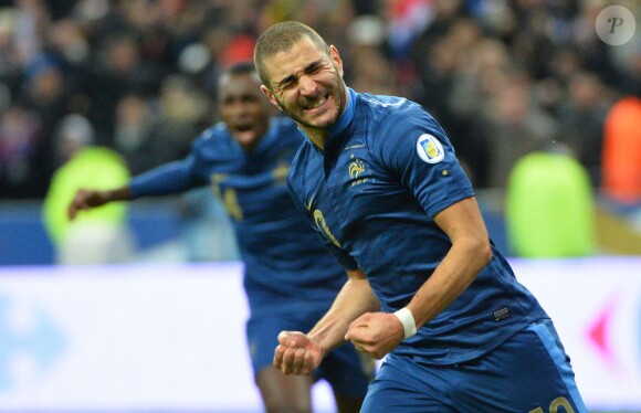 Karim Benzema lors du match France-Ukraine au Stade de France à Saint-Denis le 19 novembre 2013