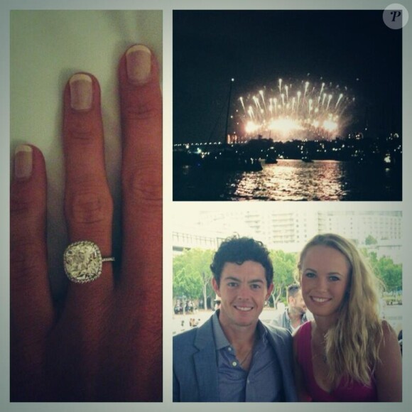 Caroline Wozniacki et Rory McIlroy sont fiancés, photo issue du Twitter de la joueuse de tennis