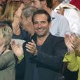 Exclusif - Jean Dujardin au concert de Johnny Hallyday à Bercy le 15 juin 2013