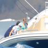 Exclusif - La princesse Beatrice d'York a pu profiter du luxe du yacht de Lakshmi Mittal, l'Amevi, comme ici le 30 décembre 2013, pour ses vacances à Saint-Barthélemy avec son boyfriend Dave Clark. 