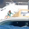 Exclusif - La princesse Beatrice d'York a pu profiter du luxe du yacht de Lakshmi Mittal, l'Amevi, comme ici le 30 décembre 2013, pour ses vacances à Saint-Barthélemy avec son boyfriend Dave Clark. 