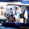 Exclusif - La princesse Beatrice d'York a pu profiter du luxe du yacht de Lakshmi Mittal, l'Amevi, comme ici le 30 décembre 2013, pour ses vacances à Saint-Barthélemy avec son boyfriend Dave Clark. 