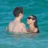 Exclusif - Demi Moore, avec son petit ami Sean Friday et sa fille Rumer Willis, passe de belles vacances au Mexique à Cancun le 1er janvier 2014