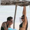 Exclusif - Demi Moore a choisi de passer ses vacances de fin d'année avec sa fille, Rumer, mais aussi son nouvel amoureux, Sean Friday, 27 (!) ans. Ils sont à Cancun au Mexique le 29 décembre 2013