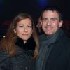 Manuel Valls et sa femme Anne Gravoin lors du concert de Roberto Alagna, Robert Alagna & Big Band : Little Italy, au Zénith de Paris le 30 décembre 2013