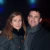 Manuel Valls et sa femme Anne Gravoin lors du concert de Roberto Alagna, Robert Alagna & Big Band : Little Italy, au Zénith de Paris le 30 décembre 2013