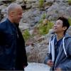 Vin Diesel et le réalisateur James Wan sur le tournage de Fast & Furious 7.