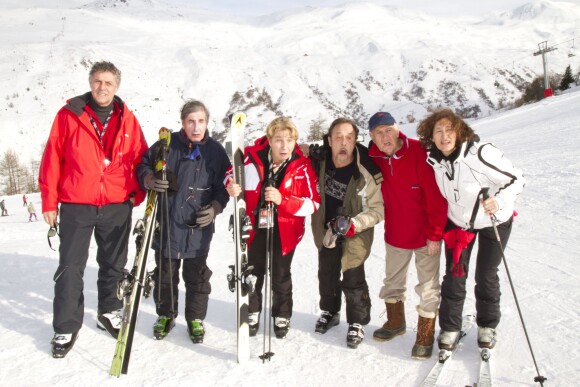 Bernard Menez, Marielle Goitschel, Pierre Deny, Antoine Coesens, Remy Julienne, Fabienne Bichet - La 11e édition du Festi'Valloire à Valloire, le 6 janvier 2014.