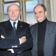 Jacques Toubon et Pierre Lescure à Paris, le 10 décembre 2013 10/12/2013 - Paris