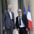 Gilles Jacob et Thierry Frémaux au palais de l'Elysée de Paris, le 26 juin 2013.