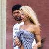 Pamela Anderson et Rick Salomon à Biarritz, le 1er octobre 2013.