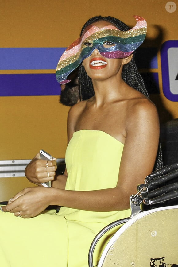 Solange Knowles à l'anniversaire de sa mère Tina Knowles à la Nouvelle-Orléans, le 11 janvier 2014. Tina Knowles a eu le droit une fête d'anniversaire grandiose pour célébrer ses 60 ans.