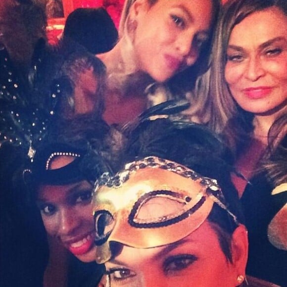 Kris Jenner, Beyoncé, Jennifer Hudson et Tina Knowles lors de la grande fête d'anniversaire de cette dernière, le 11 janvier 2014 à la Nouvelle-Orléans.