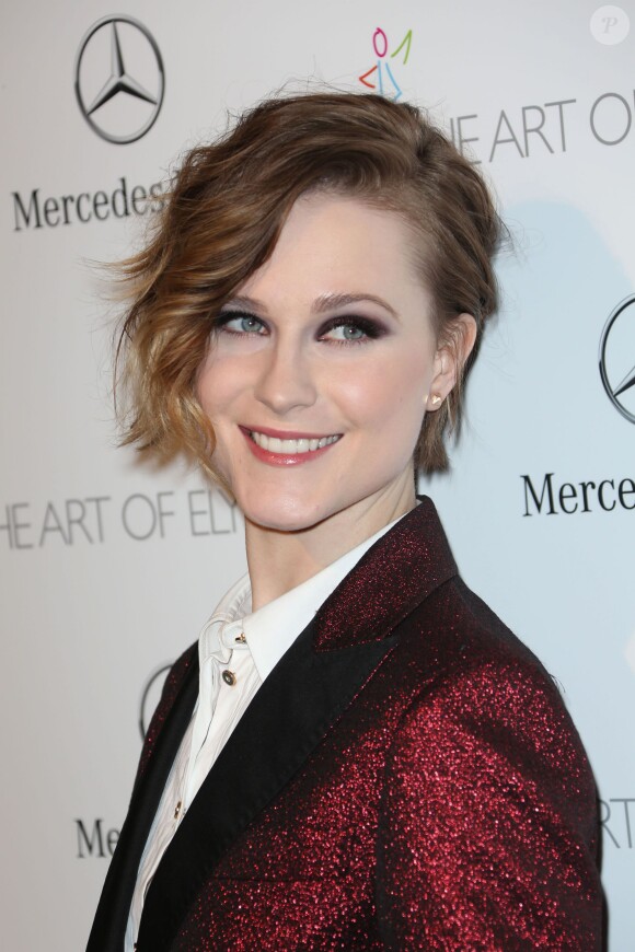 Evan Rachel Wood sur le tapis rouge du Art of Elysium's Heaven Gala à Los Angeles, le 11 janvier 2014.