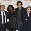 Patrick Timsit, Aïssa Maïga, Max Boublil et Chantal Lauby lors de la première du Prêt à tout à Paris le 13 janvier 2014.