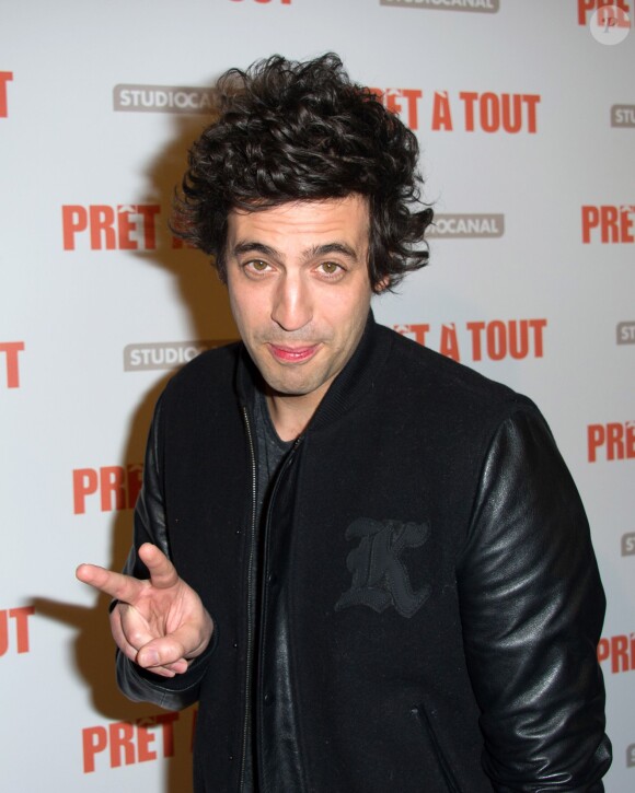 Max Boublil lors de la première du Prêt à tout à Paris le 13 janvier 2014.