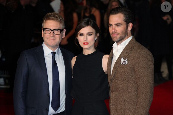 Kenneth Branagh, Keira Knightley et Chris Pine lors de la première de The Ryan Initiative au Vue Leicester Square à Londres le 20 janvier 2014.