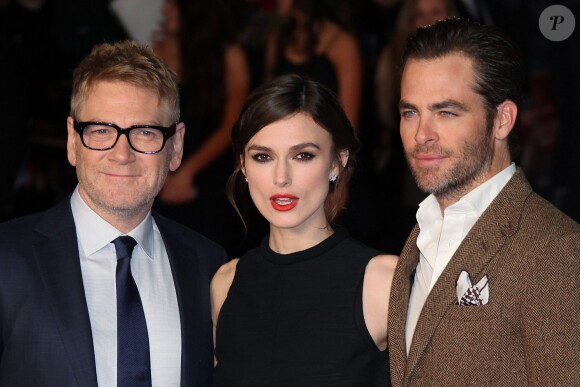 Kenneth Branagh, Keira Knightley et Chris Pine lors de la première de The Ryan Initiative au Vue Leicester Square à Londres le 20 janvier 2014.