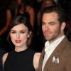 Keira Knightley et Chris Pine lors de la première du film The Ryan Initiative à Londres le 20 janvier 2014.