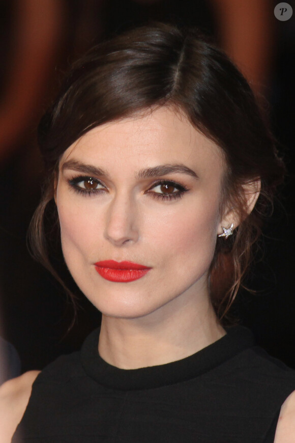 Keira Knightley lors de la première du film The Ryan Initiative à Londres le 20 janvier 2014.