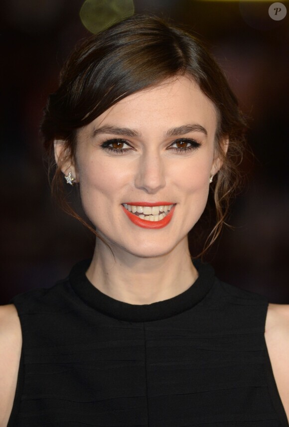 Keira Knightley lors de la première du film The Ryan Initiative à Londres le 20 janvier 2014.