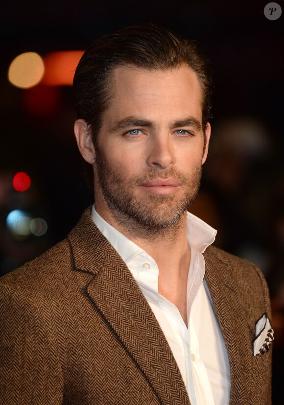 Chris Pine lors de la première du film The Ryan Initiative à Londres le 20 janvier 2014.