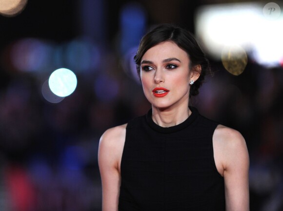 Keira Knightley lors de la première du film The Ryan Initiative à Londres le 20 janvier 2014.