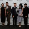 Keira Knightley, Chris Pine, Kenneth Branagh, Gemma Chan et Lenn Kudrjamizki lors de la première du film The Ryan Initiative à Londres le 20 janvier 2014.