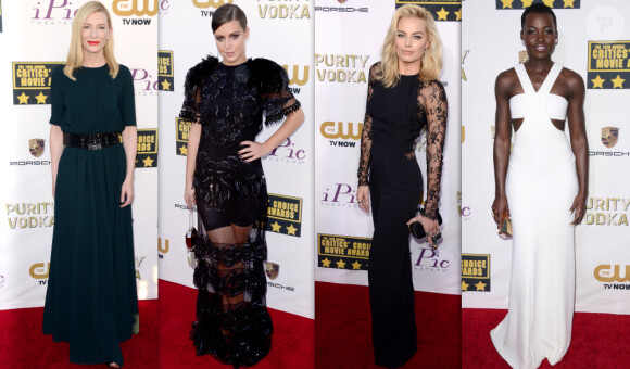 Cate Blanchett, Adèle Exarchopoulos, Margot Robbie et Lupita Nyong'o aux Critic's Choice Movie Awards 2014