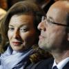 Valérie Trierweiler et François Hollande à Tulle, le 7 janvier 2012. 
