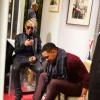 Will Smith a terminé sa journée shopping chez Christian Louboutin où il s'est acheté des paires de chaussures. A Paris le 18 janvier 2014.