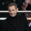 Nicolas Sarkozy lors du match entre le Paris SG et Nantes au Parc des Princes le 19 janvier 2014 à Paris