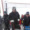 Le prince Felipe d'Espagne au ski à Formigal en Espagne le 19 janvier 2014.