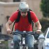 L'acteur Josh Duhamel fait du vélo à Santa Monica, le 18 janvier 2014.