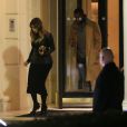 Kanye West et sa fiancée Kim Kardashian sont allés visiter le Trianon Palace, un hôtel quatre étoiles situé à l'entrée du parc du château de Versailles, le 19 janvier 2014