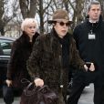 Dani arrive au Grand Palais pour assister au défilé Chanel haute couture printemps-été 2014. Paris, le 21 janvier 2014.