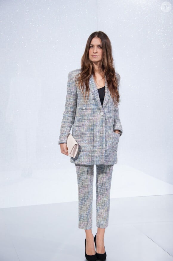 Joana Preiss lors du défilé Chanel haute couture printemps-été 2014 au Grand Palais. Paris, le 21 janvier 2014.