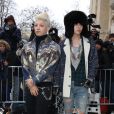 Les stars sud-coréennes Taeyang et G-Dragon arrivent au Grand Palais pour assister au défilé Chanel haute couture printemps-été 2014. Paris, le 21 janvier 2014.