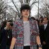 Lily Allen arrive au Grand Palais pour assister au défilé Chanel haute couture printemps-été 2014. Paris, le 21 janvier 2014.