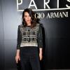 Tallulah Harlech lors des arrivées au défilé haute couture printemps/été Giorgio Armani au Palais de Tokyo à Paris le 21 janvier 2014