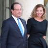 François Hollande et Valérie Trierweiler au palais de l'Elysée à Paris le 3 septembre 2013.