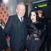 Jean Paul Gaultier et Dita Von Teese assistent au Dîner de la mode contre le sida, au pavillon d'Armenonville. Paris, le 23 janvier 2014.
