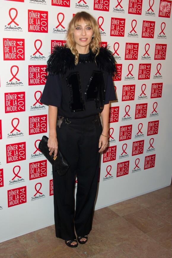 Alexandra Golovanoff assiste au Dîner de la mode contre le sida, au pavillon d'Armenonville. Paris, le 23 janvier 2014.