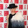 Olga Sorokina, propriétaire et créatrice de la marque IRFE, assiste au Dîner de la mode contre le sida, au pavillon d'Armenonville. Paris, le 23 janvier 2014.