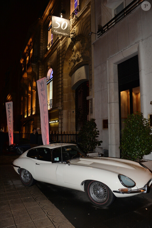 Exclusif - Soirée de lancement du coupé F Type R de Jaguar au 50 Avenue Montaigne à Paris, le 23 janvier 2014