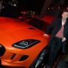 Exclusif - Raphaël lors de la soirée de lancement du coupé F Type R de Jaguar au 50 Avenue Montaigne à Paris, le 23 janvier 2014