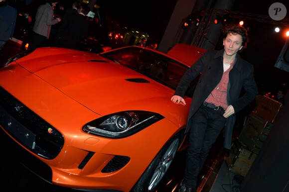 Exclusif - Raphaël lors de la soirée de lancement du coupé F Type R de Jaguar au 50 Avenue Montaigne à Paris, le 23 janvier 2014