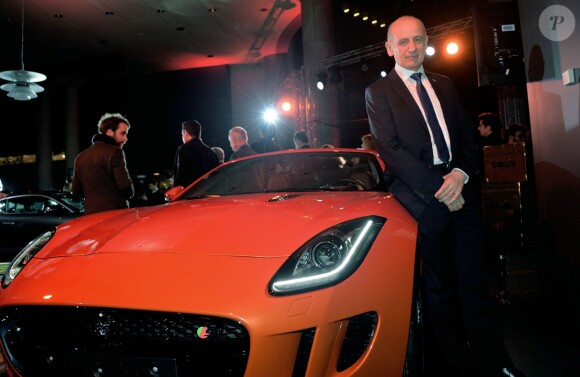 Exclusif - Jean-Michel Aphatie lors de la soirée de lancement du coupé F Type R de Jaguar au 50 Avenue Montaigne à Paris, le 23 janvier 2014