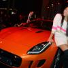 Exclusif - Anggun lors de la soirée de lancement du coupé F Type R de Jaguar au 50 Avenue Montaigne à Paris, le 23 janvier 2014